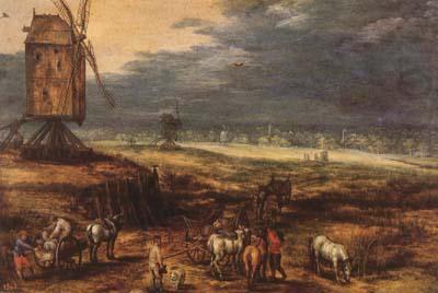 Landscape with Windmills (mk08), BRUEGHEL, Jan the Elder